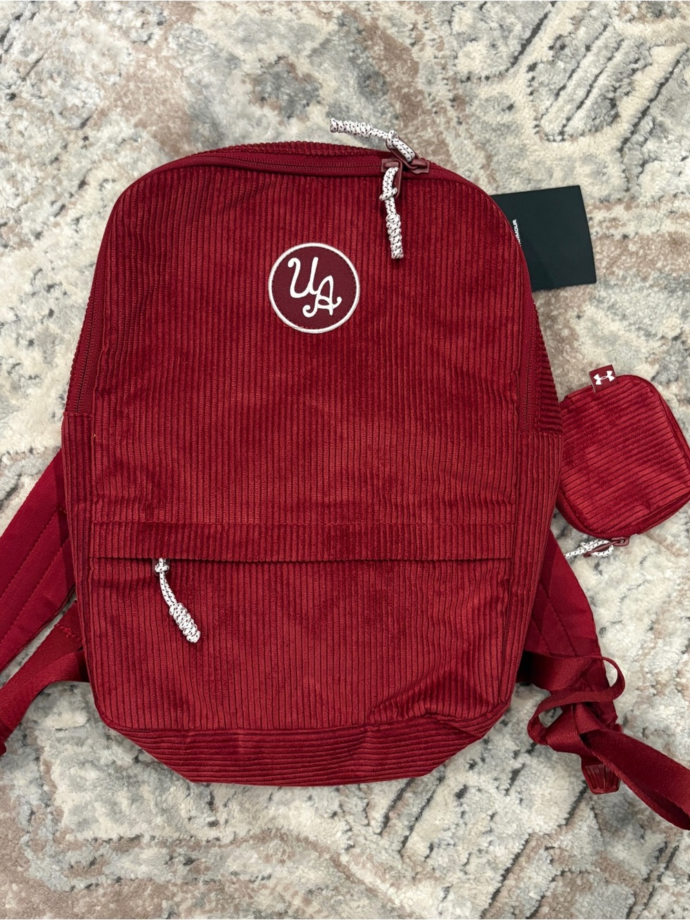 Under Armour Burgundy Corduroy Backpack